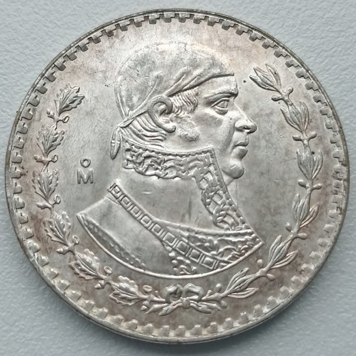 Meksika. 1 pesas 1966 m. Sidabras.