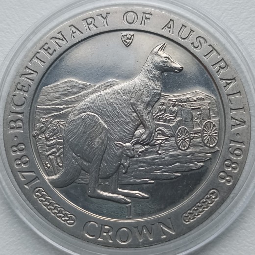 Meno salos. 1 krona 1988 m.
