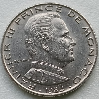 Monakas. 1 frankas 1982 m.