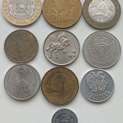 Monetų miksas. 10 vienetų.