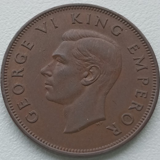 Naujoji Zelandija. 1 penny 1947 m. Naujoji Zelandija. 1 penny 1947 m.