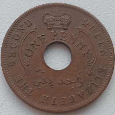 Nigerija. 1 penny 1959 m.