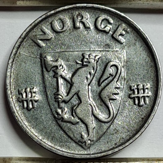 Norvegija 2 erės 1945 KM#394 (101.) Norvegija 2 erės 1945 KM#394 (101.)