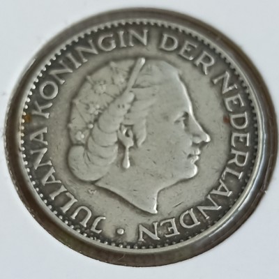 Nyderlandai. 1 Guldenas 1955 m.