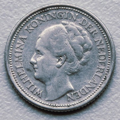 Nyderlandai. 10 centai 1935 m. Sidabras.