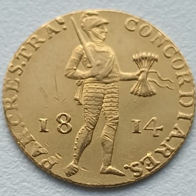 Olandija. Dukatas 1814m. Auksas