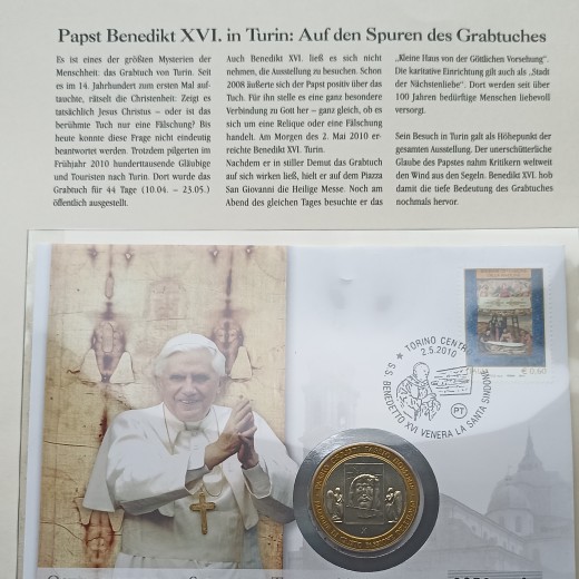 Popiežiaus Benedikto XVI medalių laiškai.