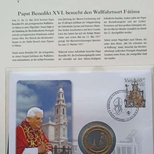 Popiežiaus Benedikto XVI medalių laiškai.