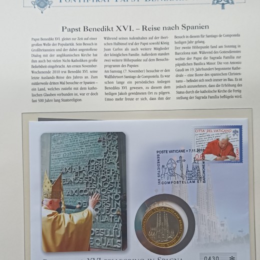 Popiežiaus Benedikto XVI medalių laiškai.