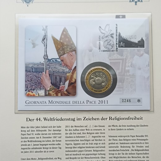 Popiežiaus Benedikto XVI medalių laiškai.