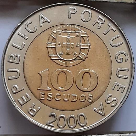 Portugalija 100 Eskudų 2000 KM#645 (B87) Portugalija 100 Eskudų 2000 KM#645 (B87)