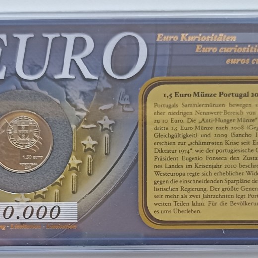 Portugalija. 1.5€ 2010 m. Portugalija. 1.5€ 2010 m.
