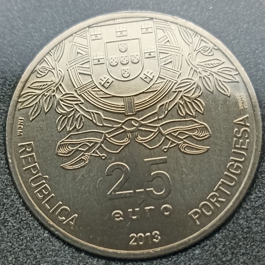 Portugalija. 2.5€ 2013 m. Moneta plastikiniame dėkle.