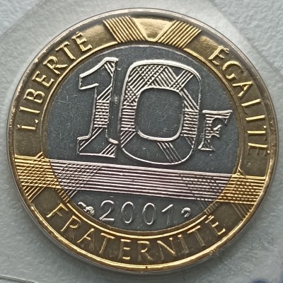 Prancūzija. 10 frankų 2001 m.
