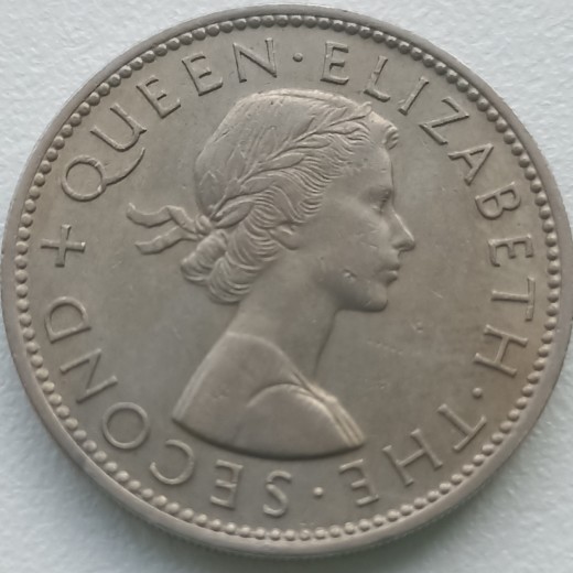 Rodezija ir Njasalandas. 2 šilingai 1957 m. Rodezija ir Njasalandas. 2 šilingai 1957 m.