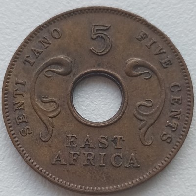 Rytų Afrika. 5 centai 1964 m.