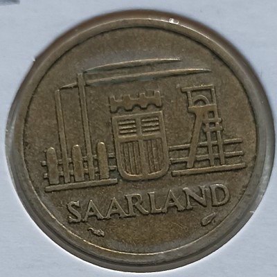 Saarlandas. 20 frankų 1954 m.