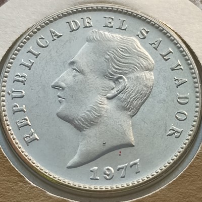 Salvadoras. 10 centavos 1977 m. Voke.