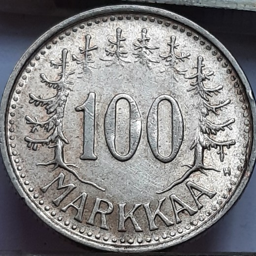 Suomija 100 Markių 1956 sidabras (B224) Suomija 100 Markių 1956 sidabras (B224)