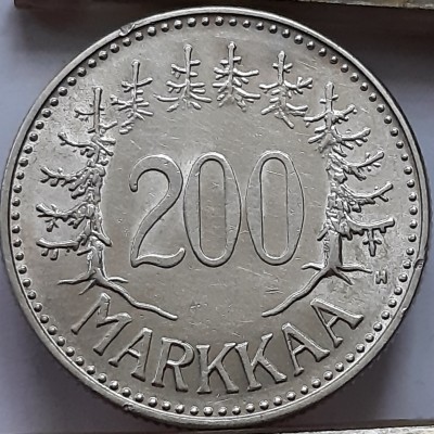 Suomija 200 markių 1957 sidabras (B256)