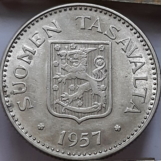 Suomija 200 markių 1957 sidabras (B256)