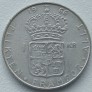 Švedija. 1 krona 1966 m. Sidabras. Švedija. 1 krona 1966 m. Sidabras.