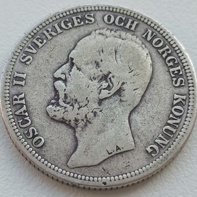 Švedija. 2 kronos 1903 m. Sidabras.