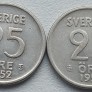 Švedija. 25 erės 1952 m., 1953 m. Sidabras. Švedija. 25 erės 1952 m., 1953 m. Sidabras.