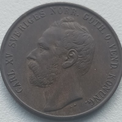 Švedija. 5 erės 1872 m. Švedija. 5 erės 1872 m.