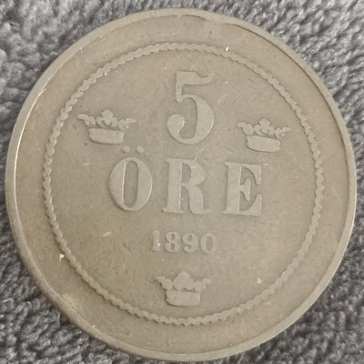 Švedija. 5 ore 1890 m.