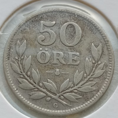 Švedija. 50 erių 1930 m. Sidabras.