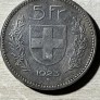 Šveicarija 5 frankai.1923m Sidabras Šveicarija 5 frankai.1923m Sidabras