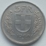 Šveicarija. 5 frankai 1968 m. Šveicarija. 5 frankai 1968 m.