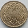 Tunisas. 5 frankai 1946 m. Tunisas. 5 frankai 1946 m.