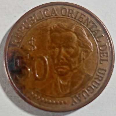 URUGVAJUS 50 PESŲ 2011 M. (Prog.) 200 metų Revoliucijos prieš Ispaniją metinės.