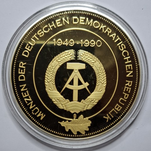 VDR apyvartinių monetų rinkinio medalis (B217) VDR apyvartinių monetų rinkinio medalis (B217)