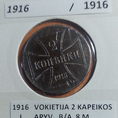 VOKIETIJA 2 (J) KAPEIKOS 1916 m.