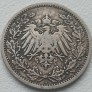 Vokietija. 1/2 markės 1906 A. Sidabras.