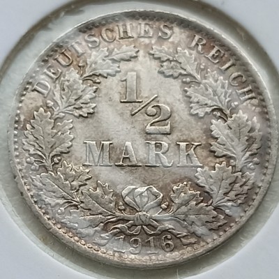 Vokietija. 1/2 markės 1916 A