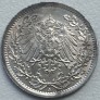 Vokietija. 1/2 markės 1917 A. Sidabras.