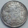 Vokietija. 1/2 markės 1917 A. Sidabras.