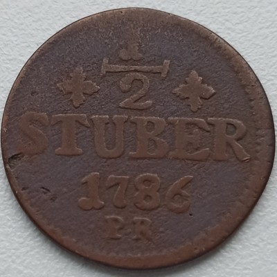 Vokietija. 1/2 stuber.
