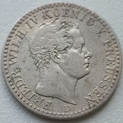 Vokietija. 1/6 talerio 1841 D. Sidabras.