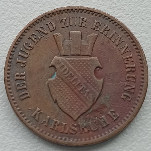 Vokietija. 1 kreuzeris 1871 m. Vokietija. 1 kreuzeris 1871 m.