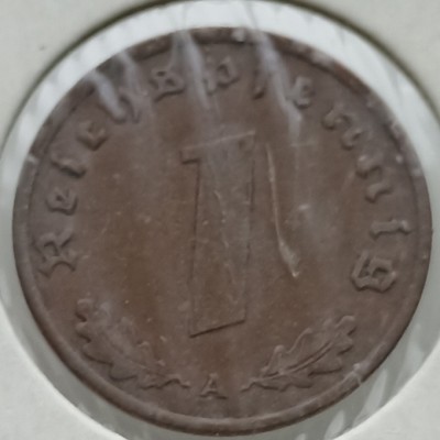 Vokietija. 1 Reichpfeningas 1938 A