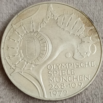 Vokietija. 10 markių 1972 J