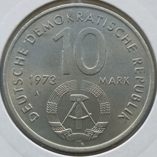 Vokietija. 10 markių 1973 m.