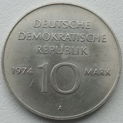 Vokietija. 10 markių 1974 m. Vokietija. 10 markių 1974 m.