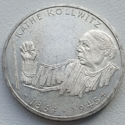 Vokietija. 10 markių 1992 m. Sidabras