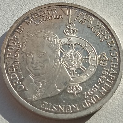 Vokietija. 10 markių 1992 m. Sidabras. Vokietija. 10 markių 1992 m. Sidabras.